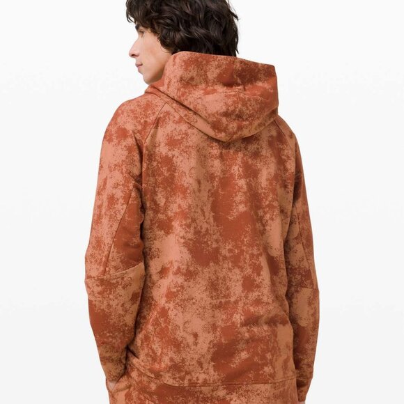 LULULEMON City Sweat Pullover Hoodie French Terry Tie-dye Terracotta L - Picture 2 of 6